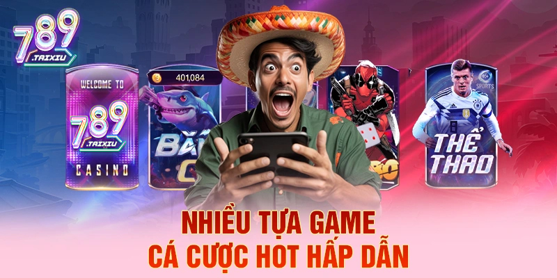 Nhiều tựa game cá cược hấp dẫn tại rik88